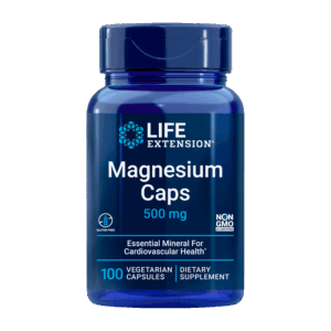 Life Extension Magnesium Caps, 500 mg - Essential Mineral Blend for Cardiovascular & Whole-Body Health - Gluten-Free, Non-GMO, Vegetarian - 100 Vegetarian Capsules