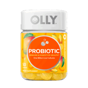 OLLY Probiotic Gummy, Immune & Digestive Health, Probiotic Supplement, Mango, 50 Ct