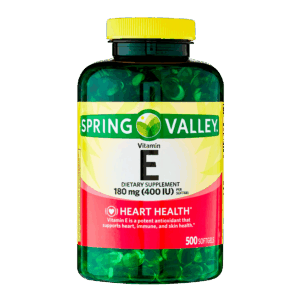 Spring Valley Vitamin E Dietary Supplement, 180 mg, 500 count