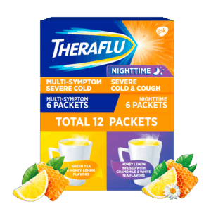Theraflu Severe Cold, Flu and Cough Relief Powder, Tea Infused, 12 Packets